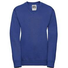 Blue Sweatshirts Russell Russell collection childrens/kids v neck sweatshirt rw9959