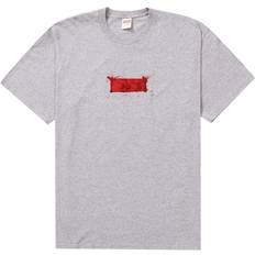 Supreme Hombre Ropa Supreme Supreme Ralph Steadman Box Logo Tee 'Heather Grey'