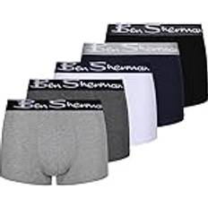 Ben Sherman Underwear Ben Sherman Herren-Unterhosen PODERICK 5er-Pack Grau/Schwarz/Marineblau/Anthrazit/Weiß