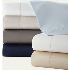 Textiles Ralph Lauren Home Organic Sateen Flat King - Navy Bed Sheet Blue