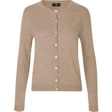 Rosemunde RM by Rosemunde Rmwsofia Wool LS Cardigan Dam Koftor & Cardigans Från Magasin Light Sand Melange