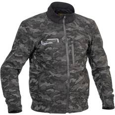 Lindstrands Frisen Camo Motorrad Textiljacke, schwarz-grau, Größe für Männer