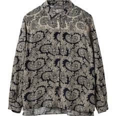 Paisley Skjortor Mos Mosh MMEike Invert Shirt Skjorta Salute Navy