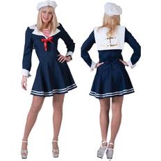 Funny Fashion (UK 12-14) Nautical Sailor Costume Ladies Respectable length