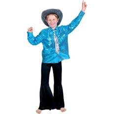 Ternede Skjorter Børnetøj ESPA Kids 70's blue sequin shirt