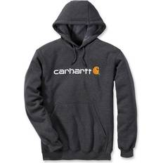 Carhartt Pulls Carhartt Signature Logo Midweight Capuche - Gris Foncé