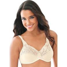 Maidenform Plus Women's Lilyette Lace-Trim Tailored Minimizer Bra LY0428 in Ivory (Size D)