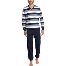 Man Pyjama's uitverkoop Schiesser Pyjama With Cuffs - Navy