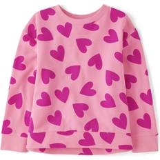 Sweatshirts The Children's Place Girls' Active Pullover, Pink Hearts