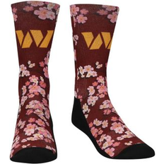 Girls Socks Youth Boys Rock Em Socks Washington Commanders Localized Cherry Blossoms Crew Socks Red (OSFM)