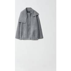 Abrigo de Lana - Gris Abrigos Fabiana Filippi Filippi-Wool Coat Trench Impermeabili Grigio-Donna Gray