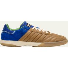 Wales Bonner Brown & Blue adidas Originals Edition Pony Samba Millennium Sneakers desert/blue/green