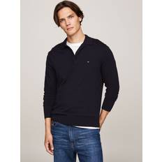 Cashmere Top Tommy Hilfiger Pullover Polo - Blu Scuro