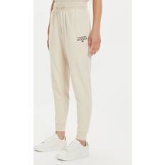 Tommy Hilfiger Beige Trousers & Shorts Tommy Hilfiger Logo Lounge Pants Cream, Cream, 2Xl, Women