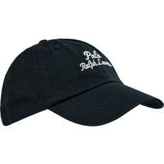 Polo Ralph Lauren Svarta Kepsar Polo Ralph Lauren Polo Ralph Lauren Svart baseballkeps twill med skriftlogga-Svart/a
