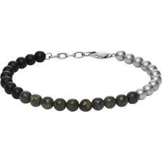 Green - Men Jewellery Armani Exchange Armani Exchange Green Serpentine Beaded Bracelet, Green, Men