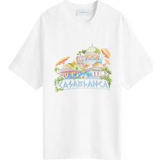 Multicoloured T-shirts Casablanca Men's The Road to Knowledge T-Shirt White