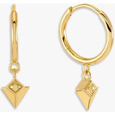 Rachel Jackson London Arrow Spike Huggie Hoop Earrings