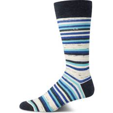 Calvin Klein Socks Calvin Klein Men's Socks Luxury Cotton Dress Socks, Shoe 7-12, Blue Stripe