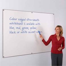 Black Whiteboards Metroplan WriteOn Coloured Edge Whiteboard 1200 x 2400 mm - Black