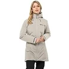 Beige - Outdoorjacken Jack Wolfskin Damen Heidelstein Ins Mantel beige