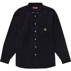 Supreme Men Shirts Supreme Loose Fit Flannel Oxford Shirt - Black