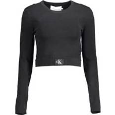 Calvin Klein Women Sweaters Calvin Klein Elegant Long-Sleeve Round Neck Sweater