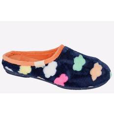 Velour Shoes Sleepers Sheena Womens Navy