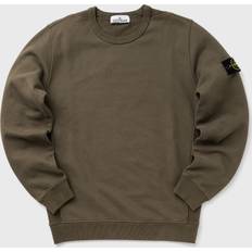 Stone Island Men Sweaters Stone Island Logo Crewneck Sweatshirt Beige