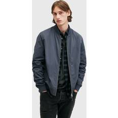 Ribbed Outerwear AllSaints Bassett Bomber, Blue Mid