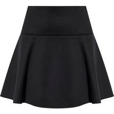 Moncler L Skirts Moncler logo flared skirt women Viscose Black