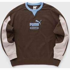 Brown Sweatshirts Children's Clothing Puma X KIDSUPER Crew men Sweatshirts brown in size:XXL