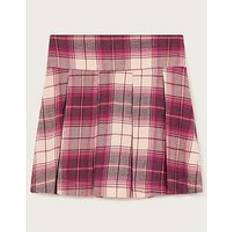 Skirts Monsoon Girls Pleated Tartan Skort Pink, Pink, Age: 5-6 Years, Women age: 5-6 YEARS