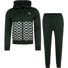 Bekleidung Sergio Tacchini Mosaico Hoody Trainingsanzug Herren in grün