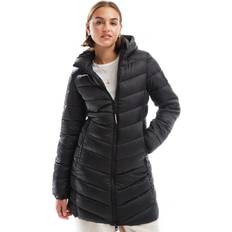 Superdry Kläder Superdry Fuji Mid Coat Casual Polyester - Svart