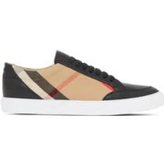 Burberry Women Trainers Burberry Sneakers, female, Black, Black Sneakers House Check Pattern Lace-Up