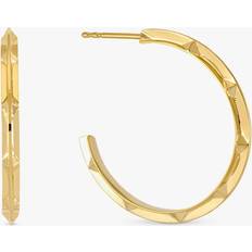 Rachel Jackson London Arrow Spike Hoop Earrings, Gold, Women