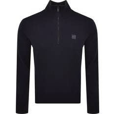 Cachemire Pulls Kanobix Quarter Zip Jumper - Navy