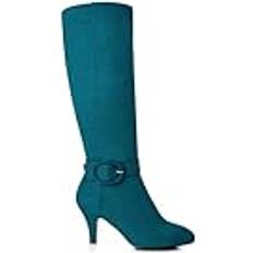 Turquoise - Women Boots Joe Browns women's knee high buckle boots