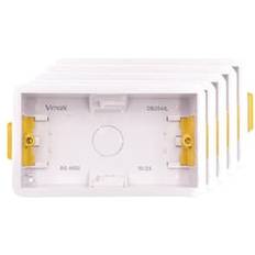 Vimark Vimark 2 Gang Dry Lining Box 35mm Pack of 5 White