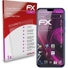 atFoliX glasfolie für huawei honor view 10 lite panzerfolie 9h schutzpanzer Transparent