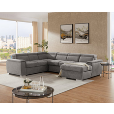 Cozy Living Furniture Cozy Living Modern U Shaped Sectional Couch Bed 32.5" H x 124.75" W x 98.5" D Sofa