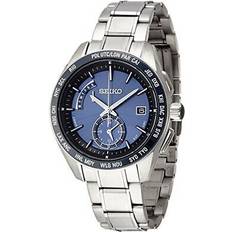 Seiko brightz saga177 solar radio made in japan titanium silver