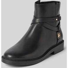 Michael Kors Ankelstøvler Michael Kors Abigail Flat Bootie Ankelstøvle Uld - Sort