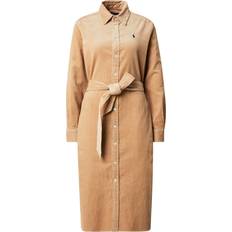 Cord Kleider Kleid camel