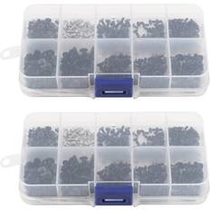 Building Materials Tlily 1000 Pcs M2 M2.5 M3 KM Screw Flat Head Screws Set Kit