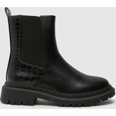 Wide Fit averi chelsea boots in black Black