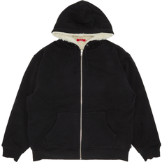 Pelliccia sintetica - Uomo Top Supreme Supreme Faux Fur Lined Zip Up Hooded Sweatshirt 'Black'