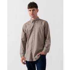 Beige - Oxford Shirts BOSS Button-down regular-fit shirt in Oxford cotton Beige