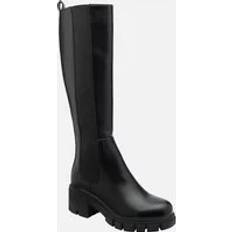 Faux Leather High Boots Ravel Black 'Creag' Knee-High Boots